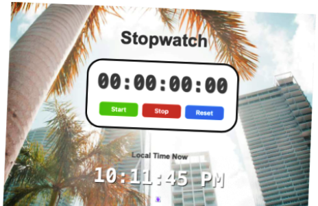 Simple Stop Watch - JS